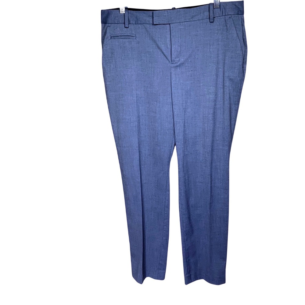 Banana Republic Jackson Fit Blue Straight Leg Dress Pants Womens 12 Regular